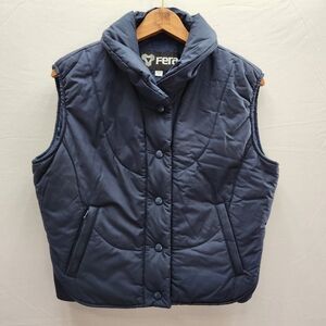 Fera Women's Blue Quilted Ski-Snow-Out Door Sports Vest